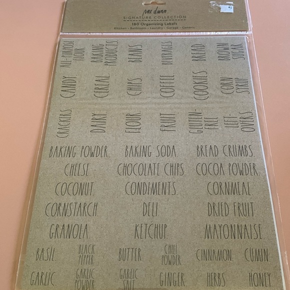 Rae Dunn Other - Rae Dunn organizing Labels
